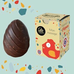 Oeuf inclusion lait personnalis� avec votre logo et votre texte