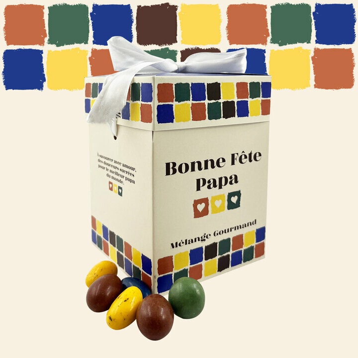 Coffret cadeau maxi cube pour la fte des pres