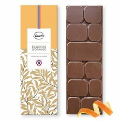 Tablette de Chocolat Lait Ecorce d'Orange