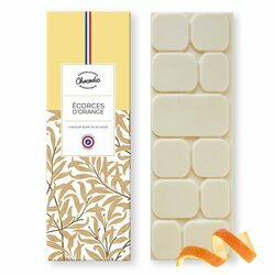 Tablette de Chocolat Blanc Ecorce d'Orange