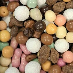 Mlange de confiseries enrobes de chocolat