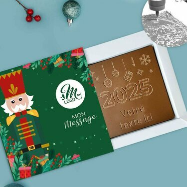 Carte à Croquer Modèle 2026 - Collection Noël Entreprise
