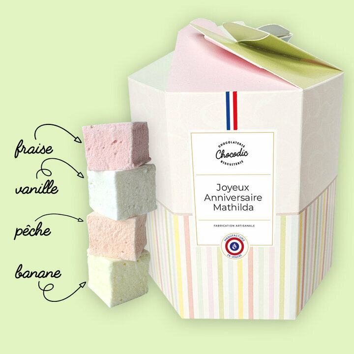 Composition Coffret Assortiment de Guimauves personnalis