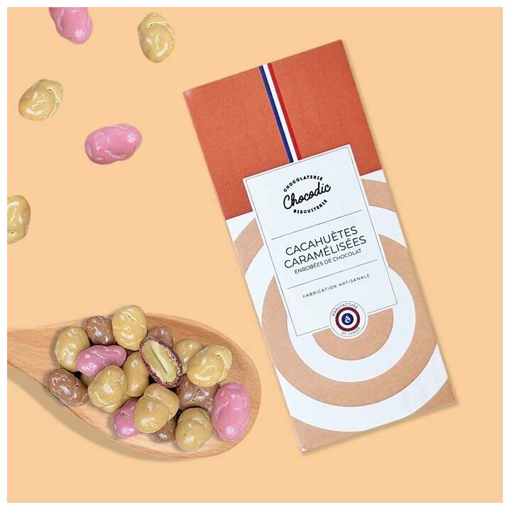 Coffret Stick Cacahutes caramlises enrobes de chocolat