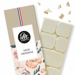 Tablette de Chocolat Blanc personnalise avec un logo d'Entreprise