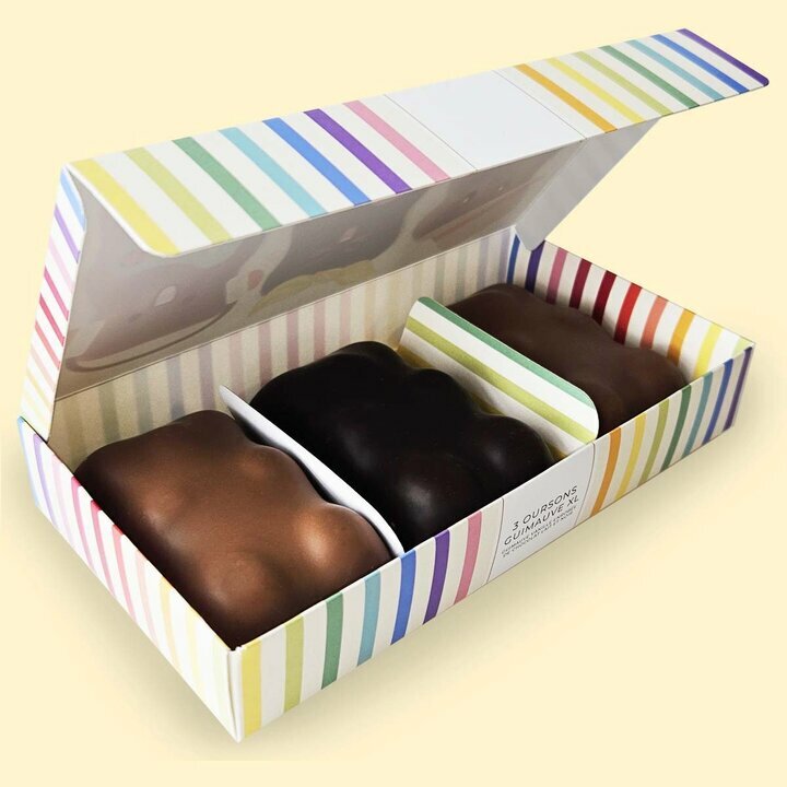 Coffret 3 Oursons XL ouvert