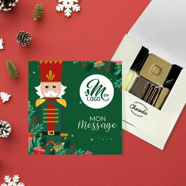 Carré 9 chocolats - Collection Noël Entreprise