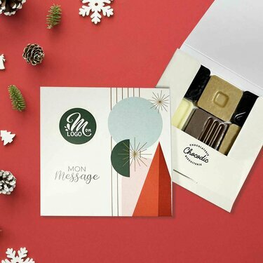 Carré 9 chocolats - Collection Noël Entreprise