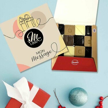Carré 16 chocolats - Collection Noël Entreprise