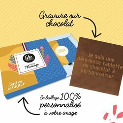 Carte  Croquer Message Choc de Pques pour les entreprise