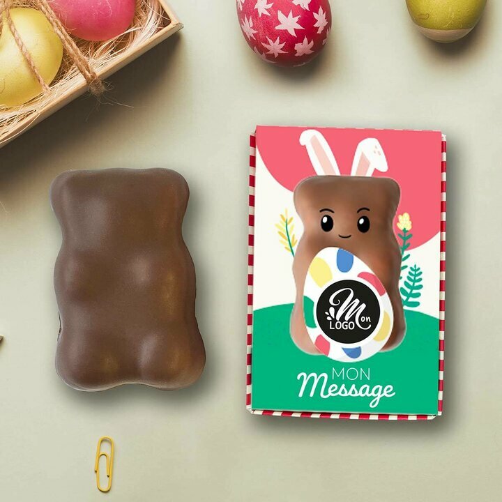 Coffret Ourson XL - Collection P�ques Entreprise Th�me Pop