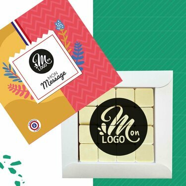 Coffret Chocolats Puzzle Logo d'Entreprise - Collection de Pâques