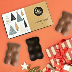 Coffret 3 Oursons XL - Collection Nol Entreprise thme Fort de Sapins