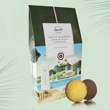Coffret Assortiment Biscuits Palets Vendéens - Gamme Vendée