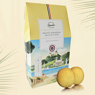 Coffret Biscuits Palets Zeste de Citron - Gamme Vendée