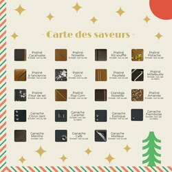 Carte des Saveurs - Coffret luxe 16 chocolats fins - Collection Nol Entreprise