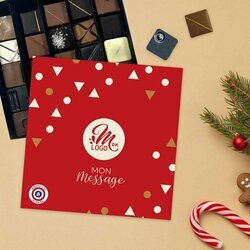 Coffret Luxe 25 chocolats thme Triangles 2024