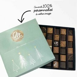 Coffret luxe de 36 chocolats fins de fabrication artisanale pour les entreprises