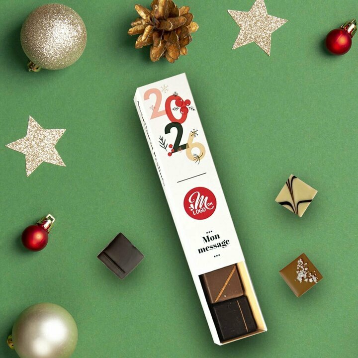 Coffret Choco exprience de 5 chocolats pralins - Collection Nol Entreprise
