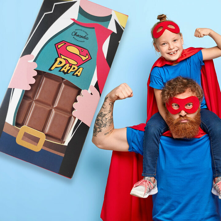 Tablette de Chocolat Super Papa