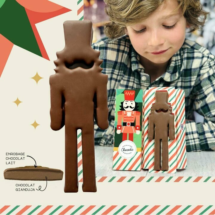 Composition Casse Noisette de Nol en chocolat
