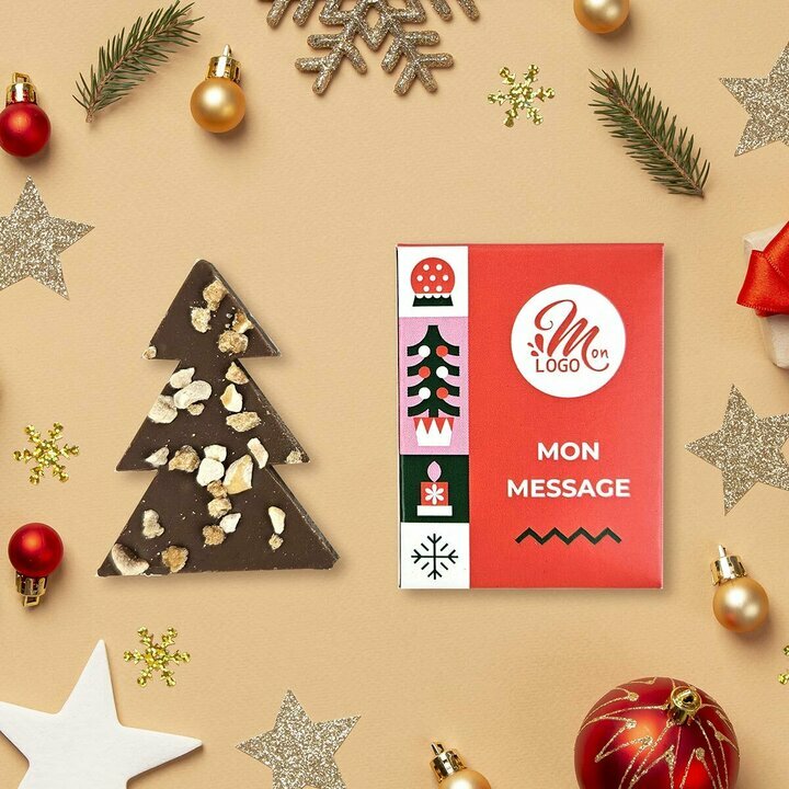 Coffret 1 Mendiant - Collection Nol Entreprise thme Pop Rouge