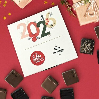 Coffret Premium 16 chocolats fins - Collection Noël Entreprise