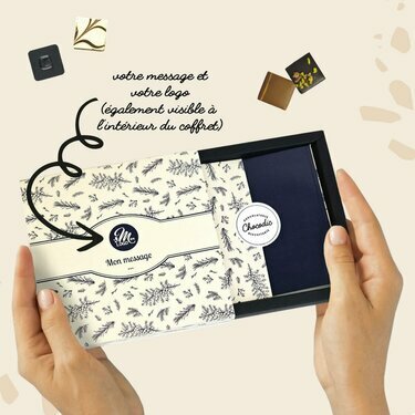 Coffret luxe 25 chocolats fins - Collection Noël Entreprise