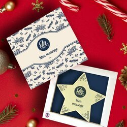 Coffret Maxi Etoile - Collection Nol Entreprise thme Feuillage Bleu