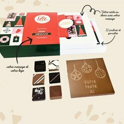 Coffret Duo Carte  Croquer Boules de Nol - Collection Nol Entreprise