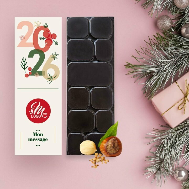 Tablettes de Chocolat Noir clats de noisettes modle 2025