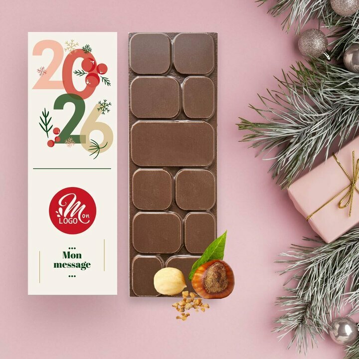 Tablettes de Chocolat Noir clats de noisettes modle 2025