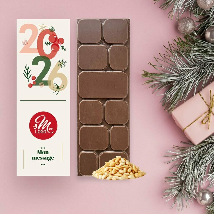 Tablettes de Chocolat Noir clats de noisettes modle 2025