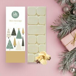Tablettes de Chocolat Noir clats de noisettes modle sapins