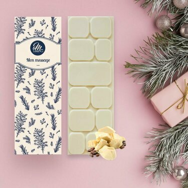 Tablette de Chocolat Blanc - Collection Noël Entreprise
