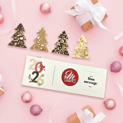 Coffret 4 Mendiants - Collection Nol Entreprise thme typo festive