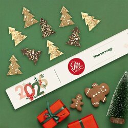Coffret 9 Mendiants - Collection Nol Entreprise thme typo festive