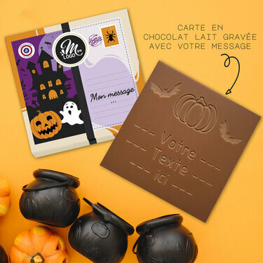 La Carte à Croquer Citrouille - Collection Halloween Entreprise