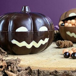 Citrouilles en chocolat noir pour Halloween