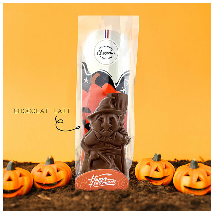 Moulage Sorcire Halloween en Chocolat LAit