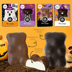 Ourson Guimauve - Collection Halloween Entreprise Ourson Guimauve de Halloween personnalisé pour les entreprises