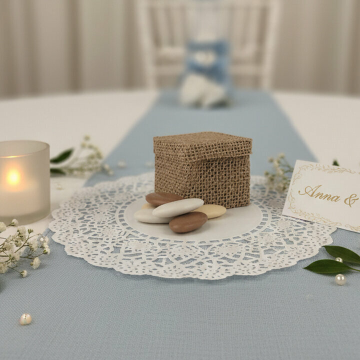 Cube en Jute