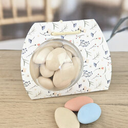 Boite  drages Ballotin boule ''Fleurette'' non personnalise 