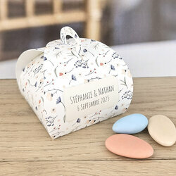 Bote  drages Tulipe thme Fleurette personnalis avec du texte