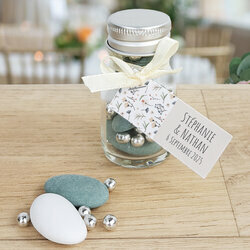 Etiquette cartonne ''Fleurette'' personnalise