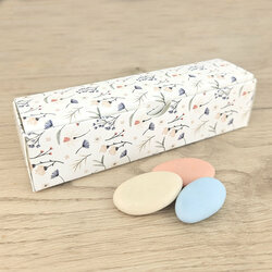 Bote  drages Etui ''Fleurette'' non personnalise