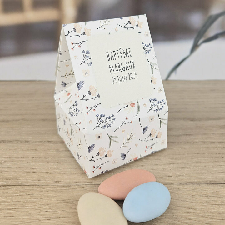 Bote  drages Lola ''Fleurette'' personnalise avec du texte