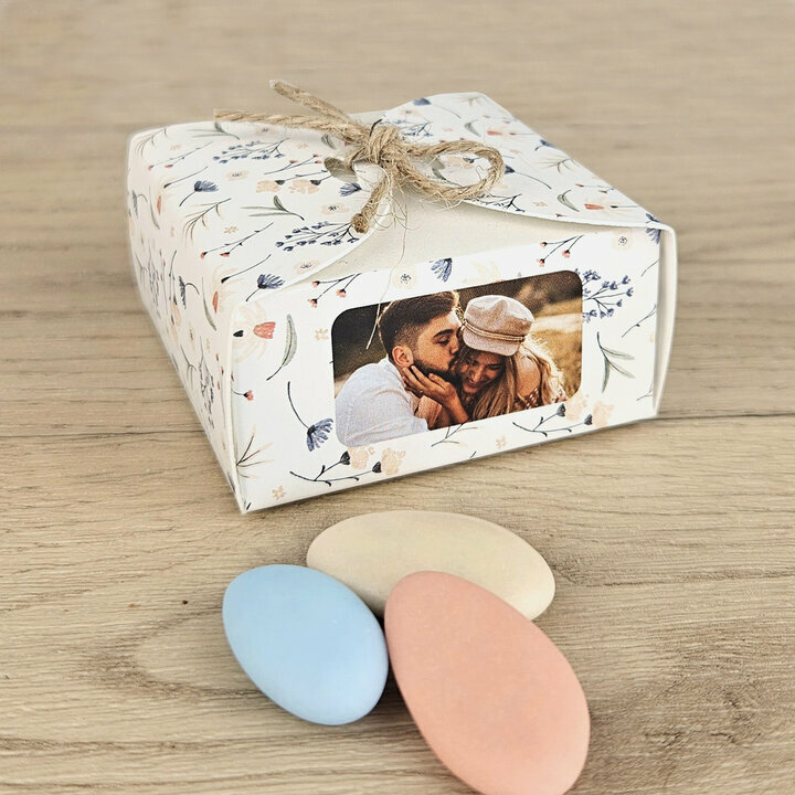 Bote  drages Nina PM  ''Fleurette'' personnalise Texte et Photo