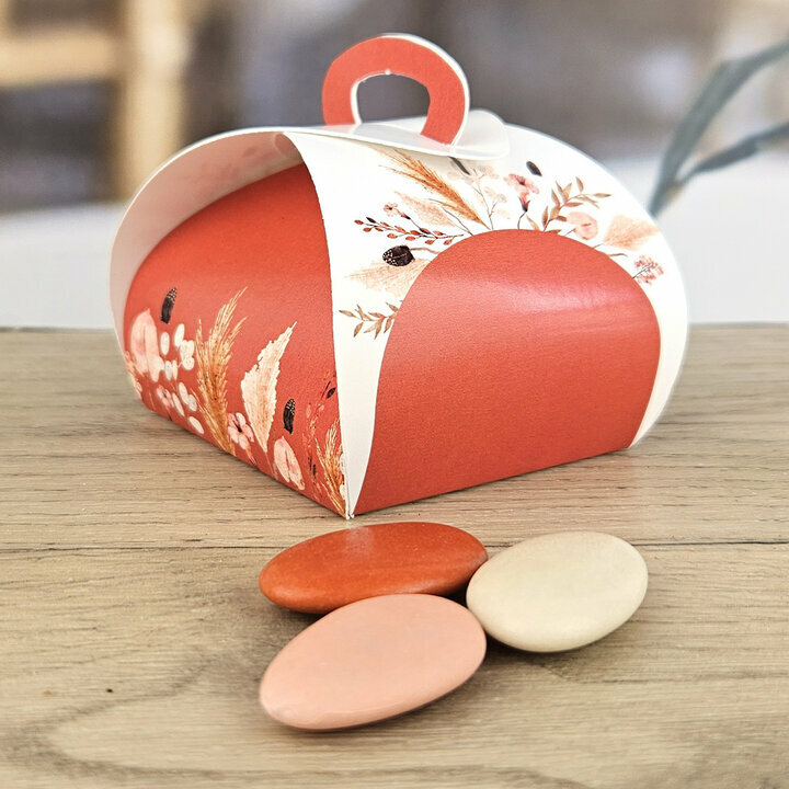 Bote  drages Tulipe thme Boheme Terracotta non personnalise