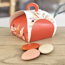 Bote  drages Tulipe thme Boheme Terracotta non personnalise